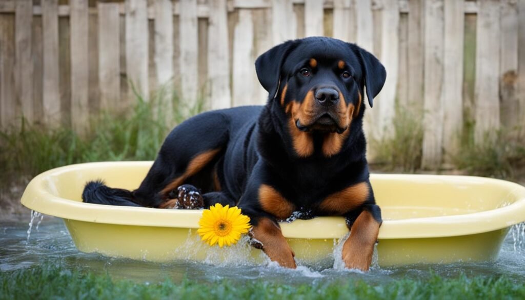 Roettweiler bathing frequency image
