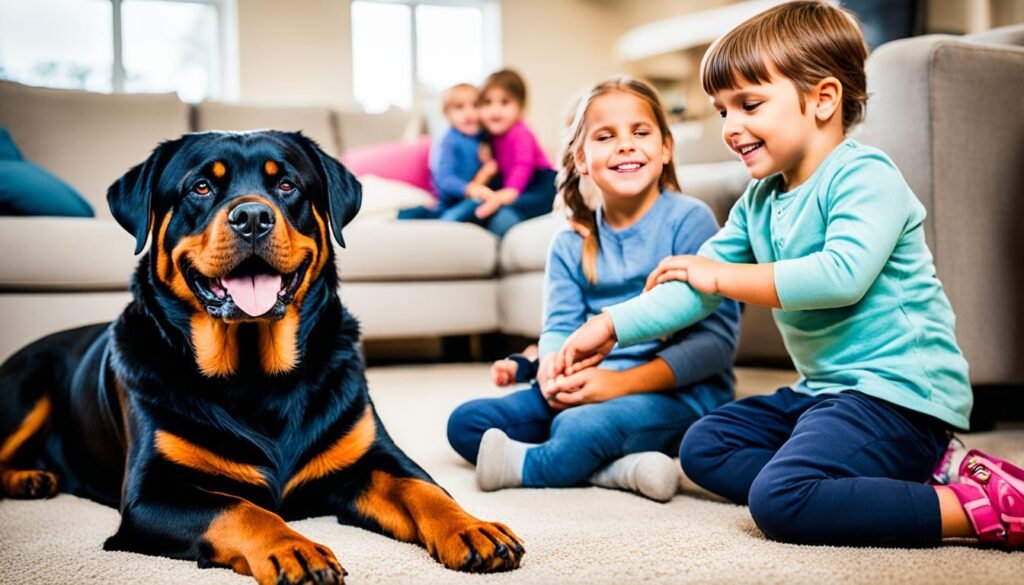 Rottweiler safety with kids
