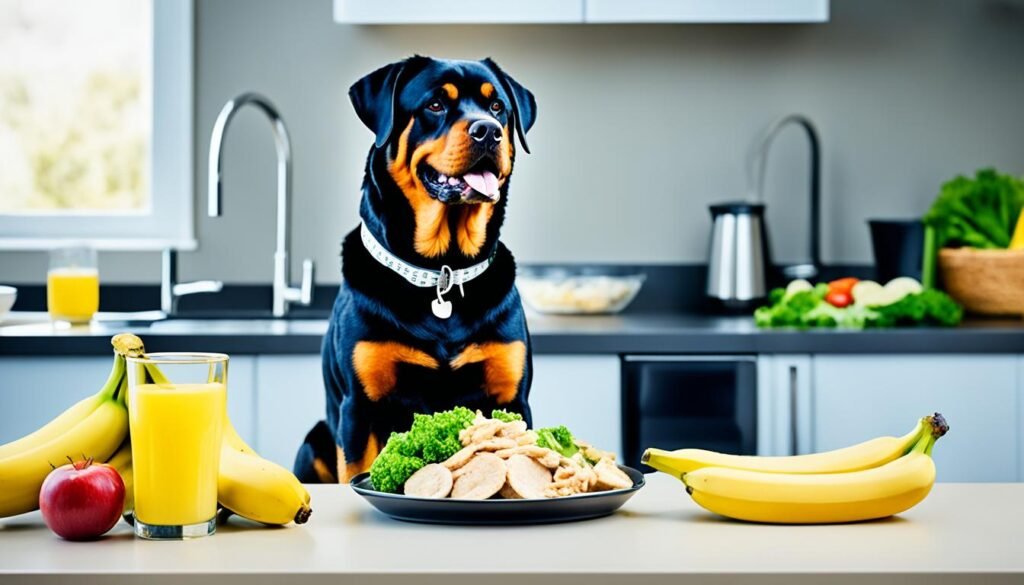 balanced diet for Rottweilers