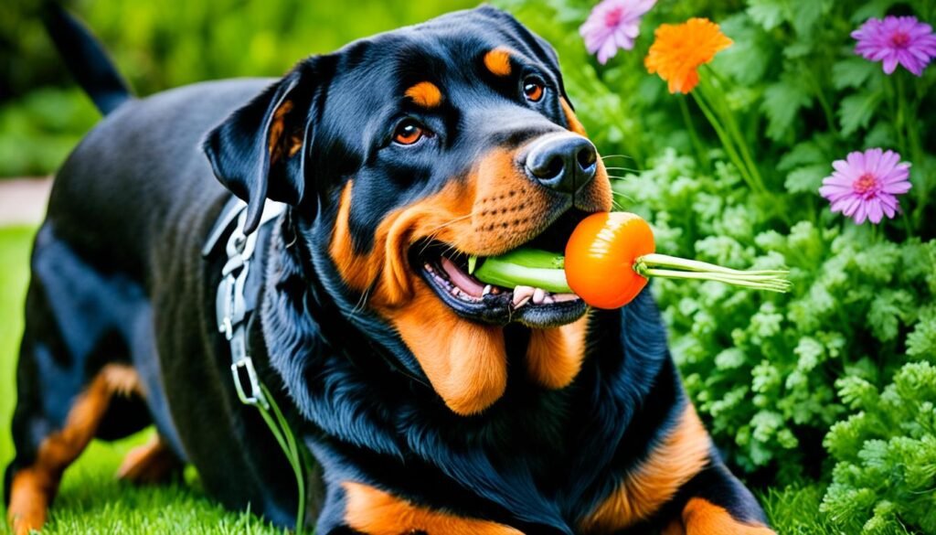 health benefits of feeding carrots to rottweilers