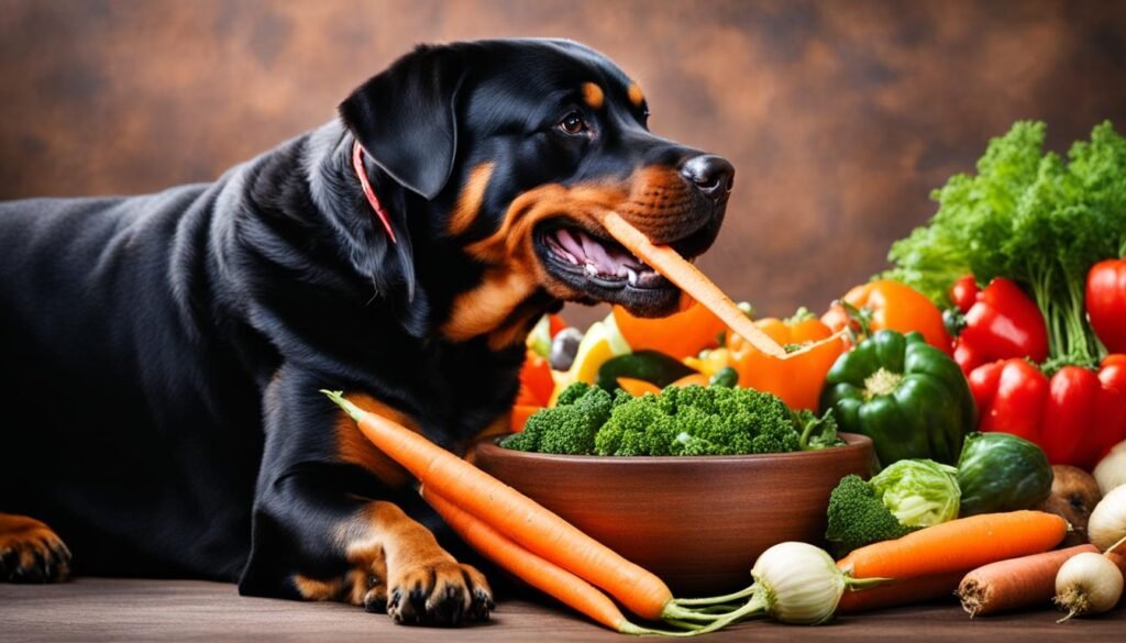 incorporating carrots into rottweiler's diet