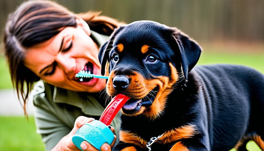 rottweiler chewing behavior