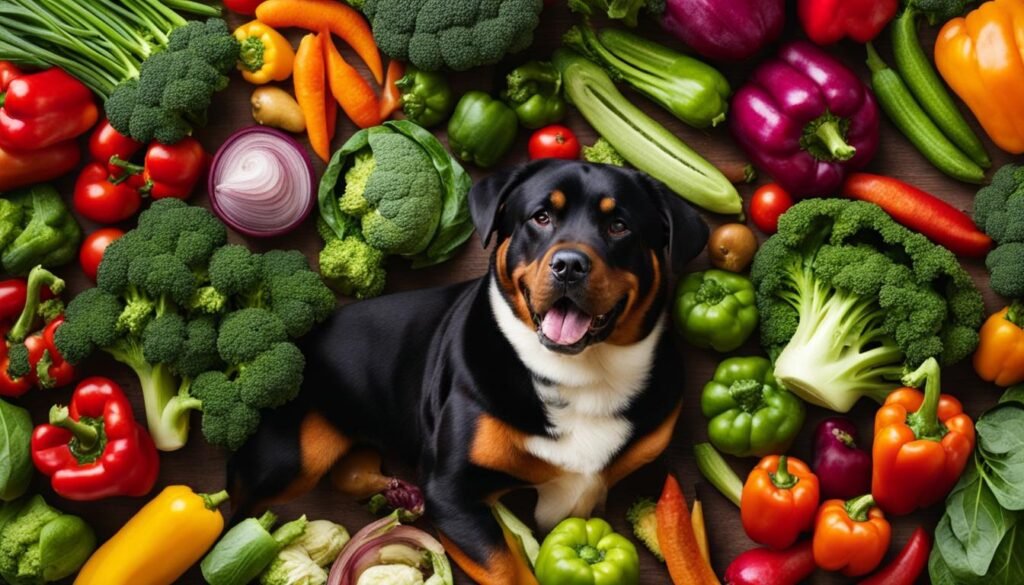 safe vegetables for rottweilers
