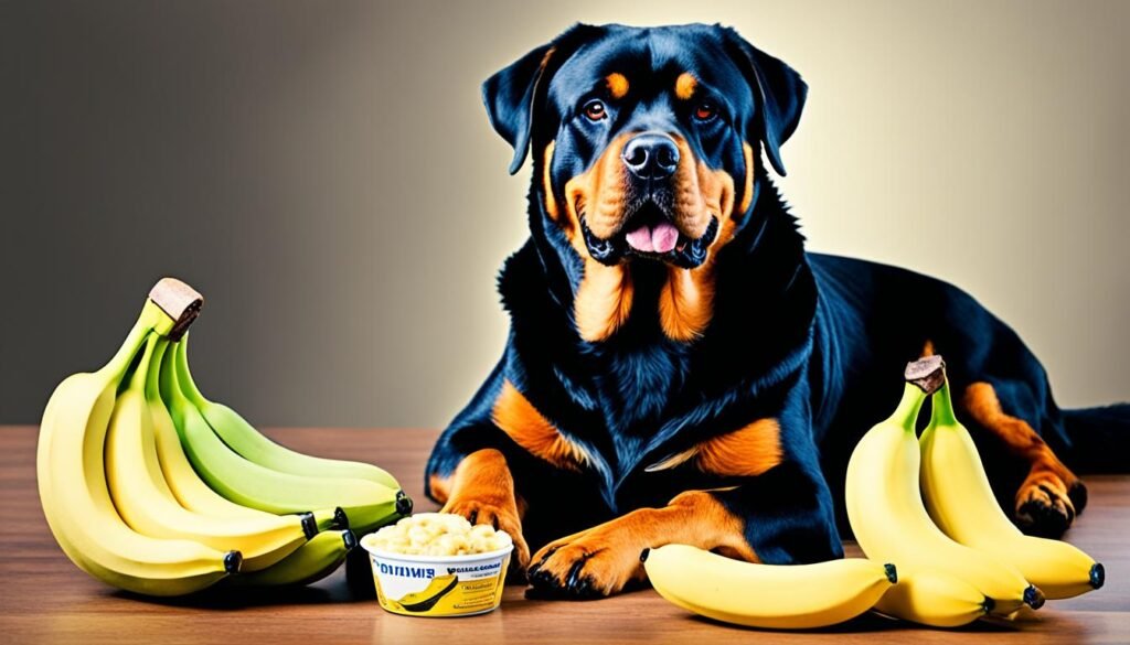 serving size of bananas for Rottweilers