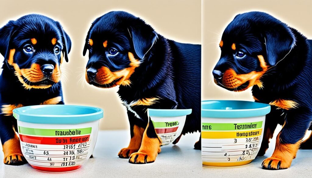 How much should a Rottweiler puppy eat