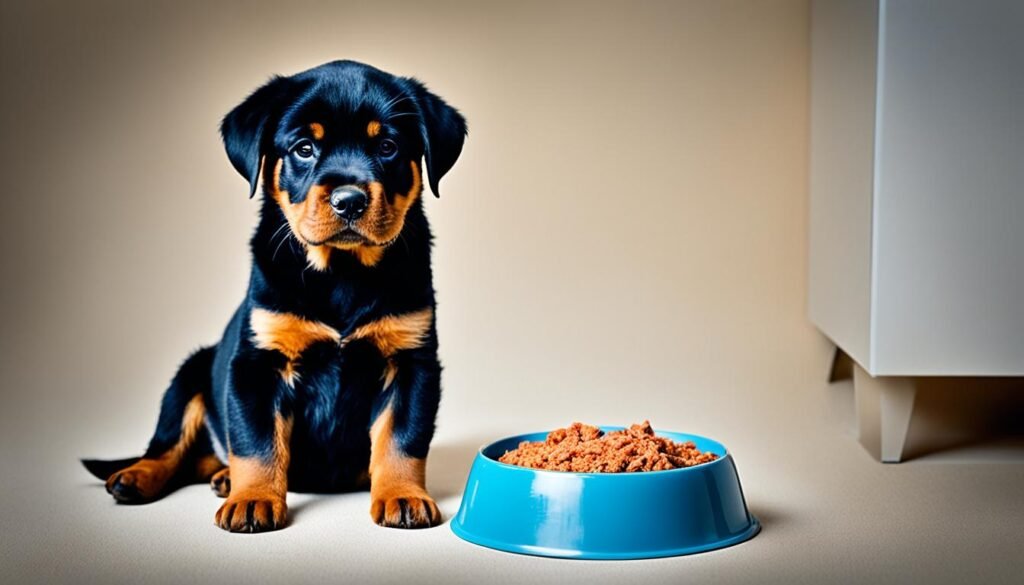 Loss of appetite in Rottweiler puppies