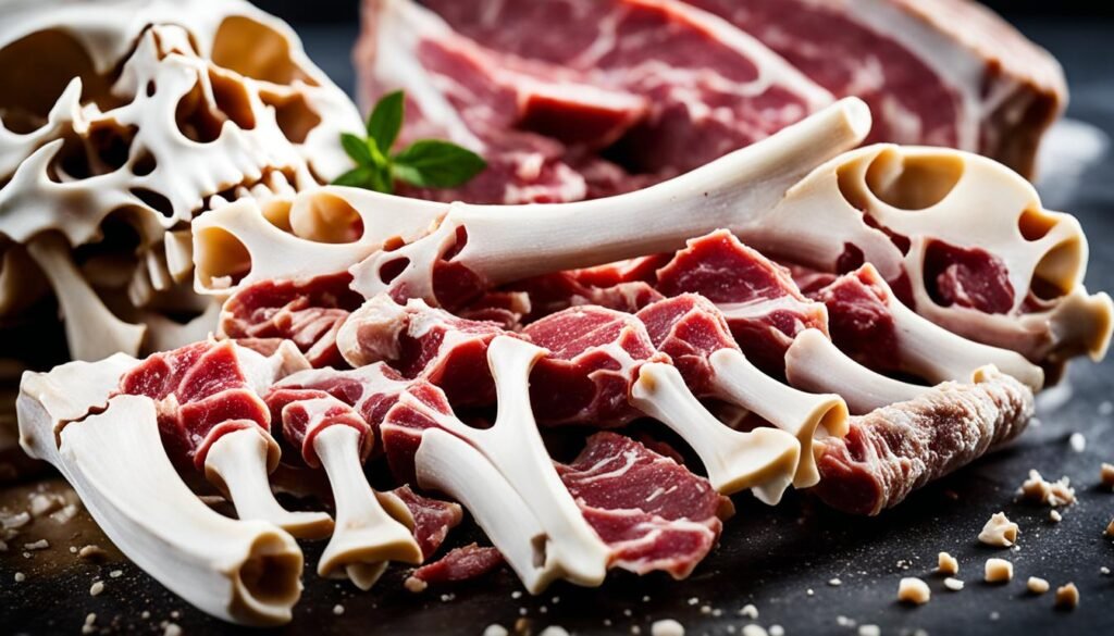 Raw meat bones