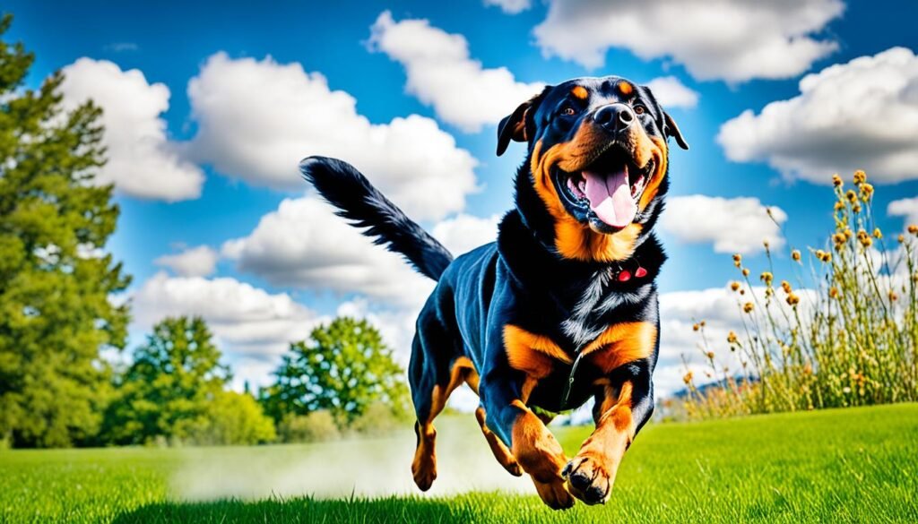 Rottweiler Playing
