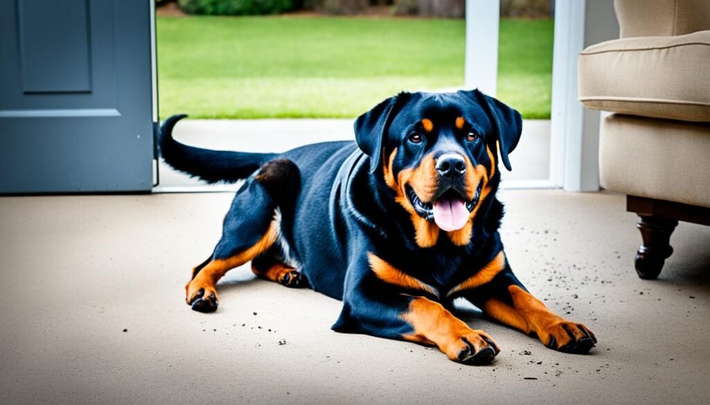 Rottweiler separation anxiety symptoms