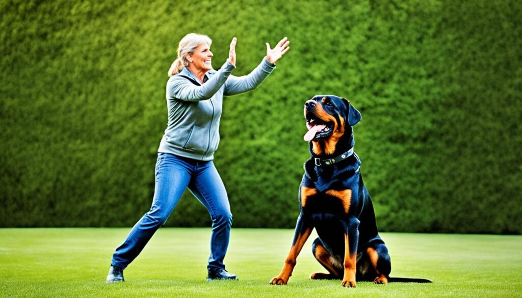 Rottweiler training commands