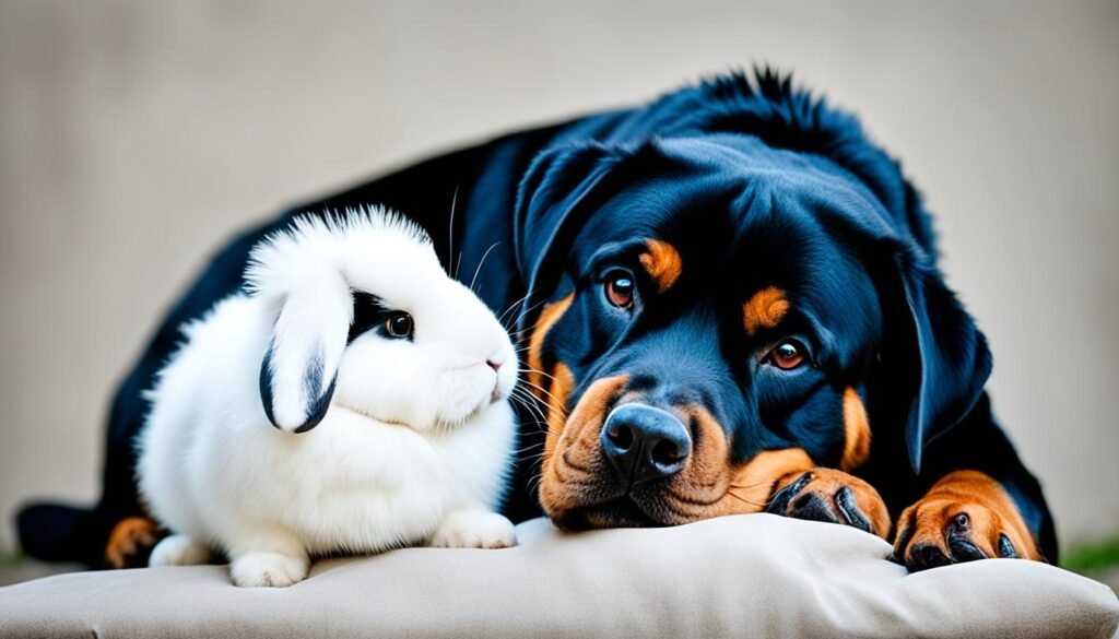 Rottweiler with other pets