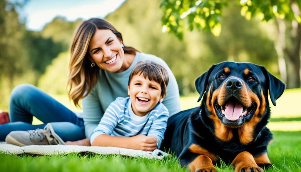 are rottweilers good dogs for families