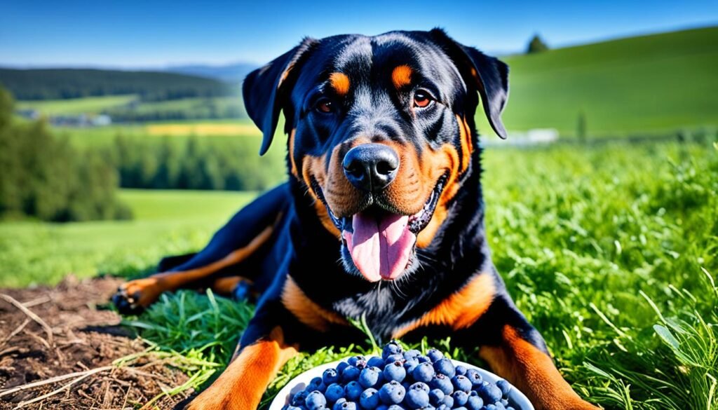 benefits of blueberries for rottweilers