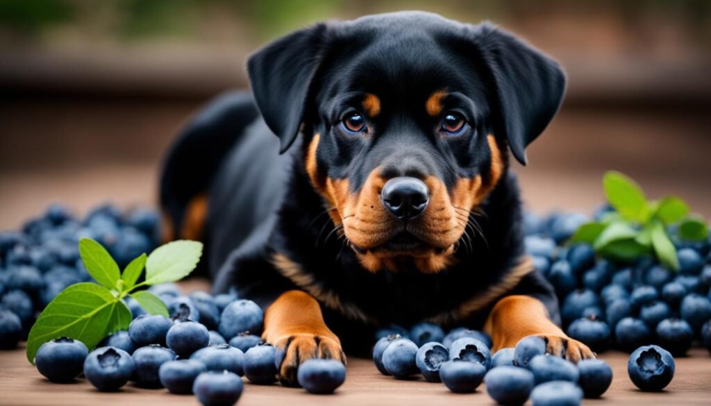 blueberries and digestive health in rottweilers