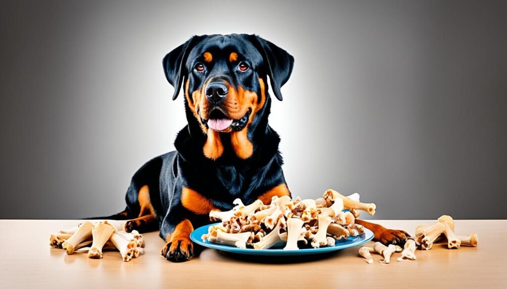 can rottweilers eat chicken bones