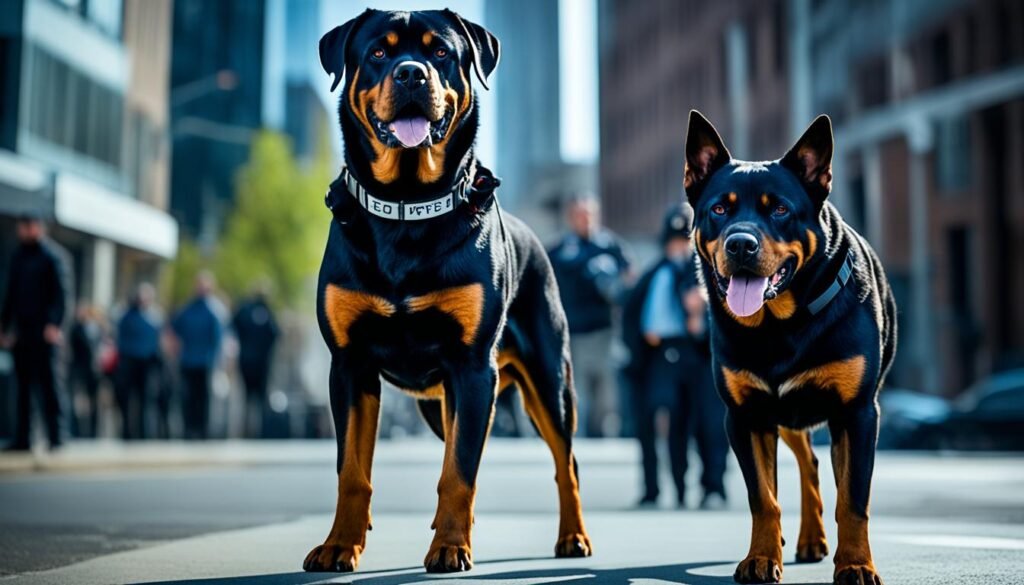 did rottweilers used to be police dogs