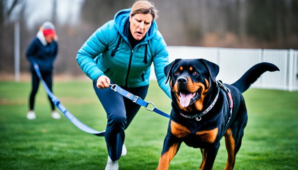 difficulties training Rottweilers