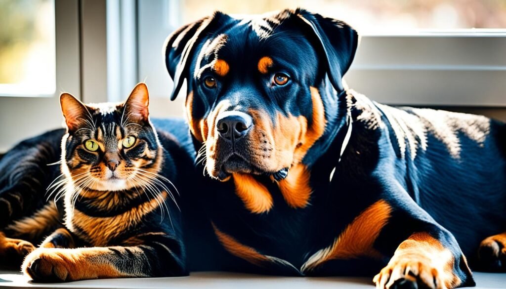 do rottweilers get along with cats