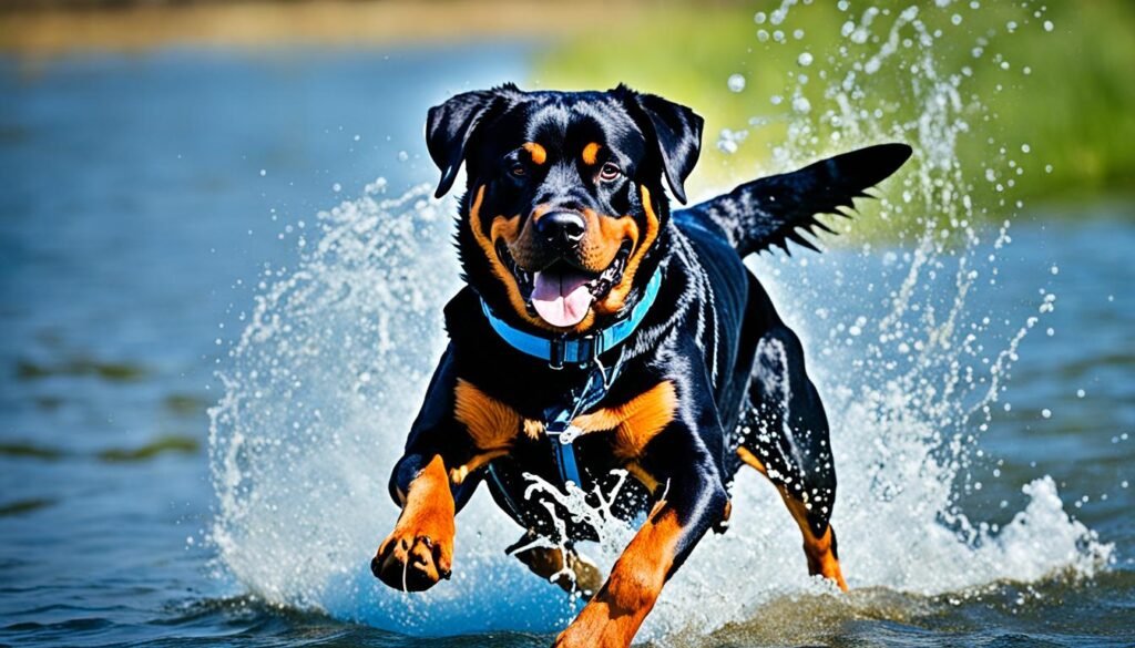 do rottweilers like to swim