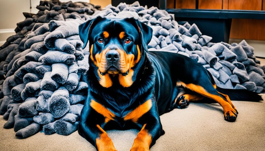 do rottweilers shed a lot