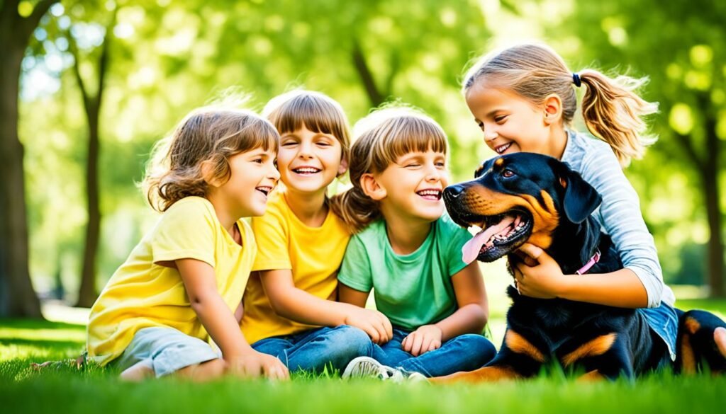 family-friendly rottweilers