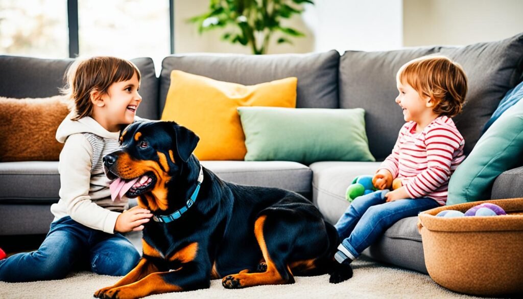 family-friendly rottweilers