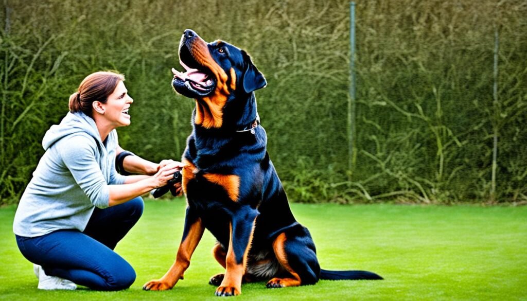 how to handle an aggressive rottweiler