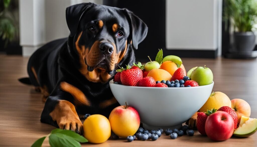 safe fruits for rottweilers